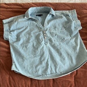 Veronica Beard Light Blue denim Button Down Shirt